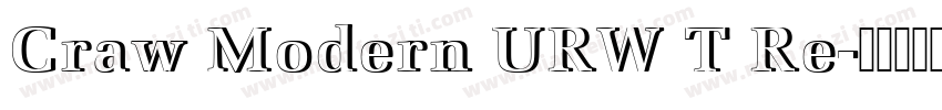 Craw Modern URW T Re字体转换
